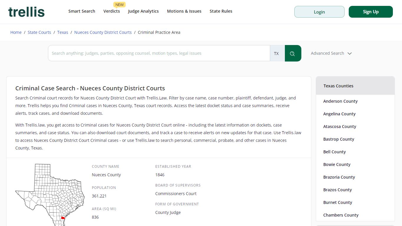 Criminal Case Search - Nueces County District Courts